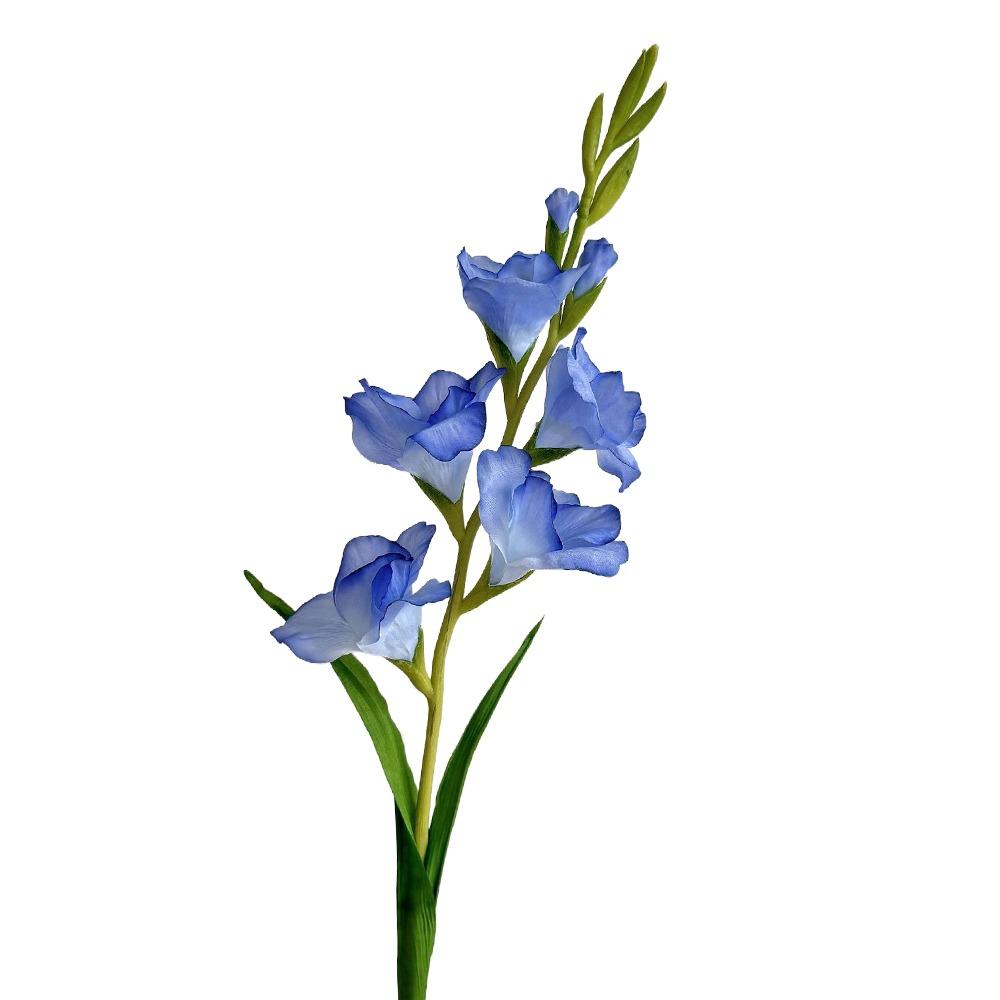 NEW Multicolor Gladiolus Artifiical Flower Green Leaves DIY Faux Flower Ornament Photo Props Artifiical Gladiolus Flower Wedding