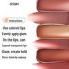 Shapeni Double-Ended Mirror Lip Gloss & Plump Lip Mud - Long-lasting, Non-Staining, Ideal for Students, Asian Makeup.