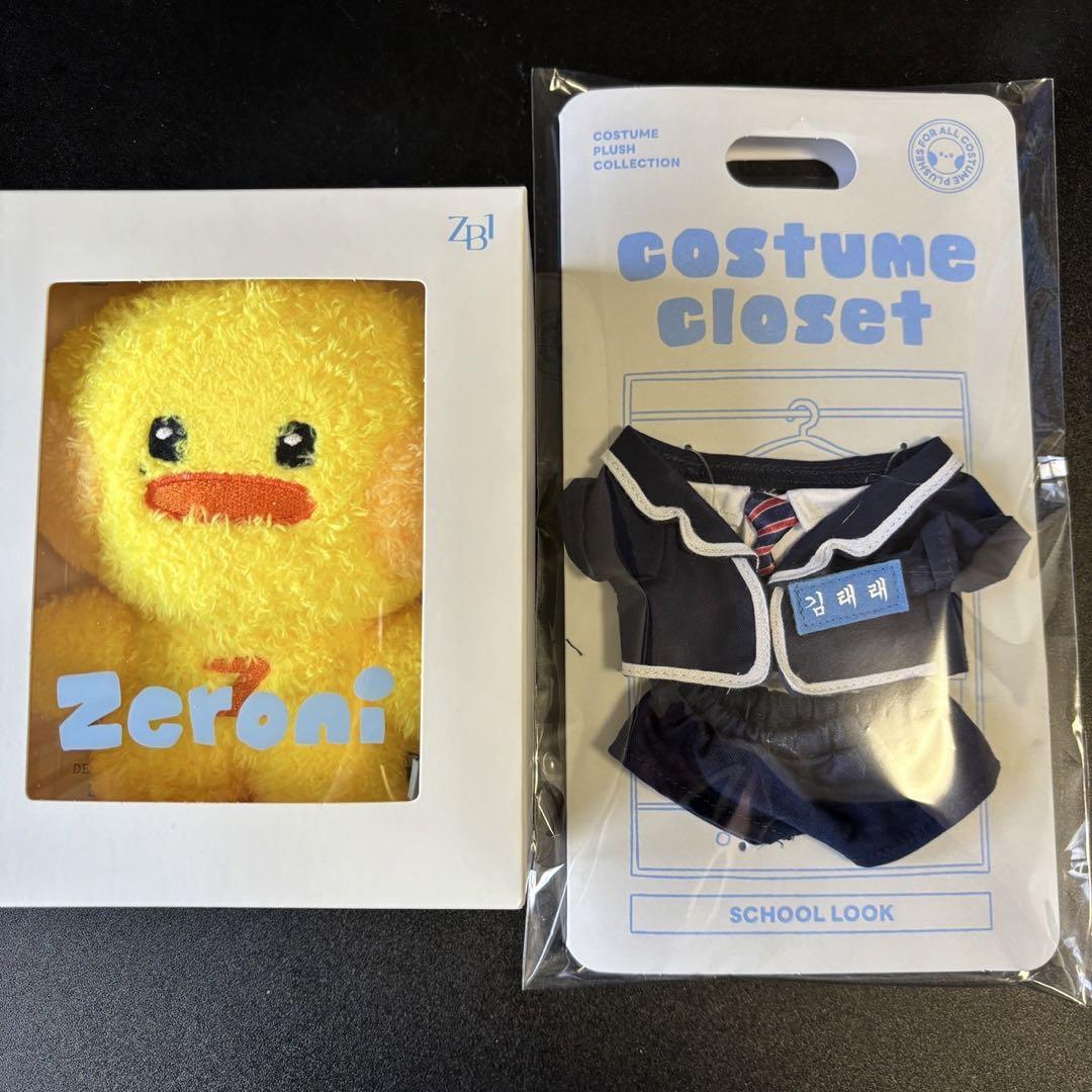 

[USED] ZEROBASEONE Tele Zeroni Plush Toy Uniform with Trading Card