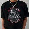 Funny Only A Biker Motorcycle Rider Motorbike Mens T-Shirt Short Sleeve Casual Unisex Top Tee
