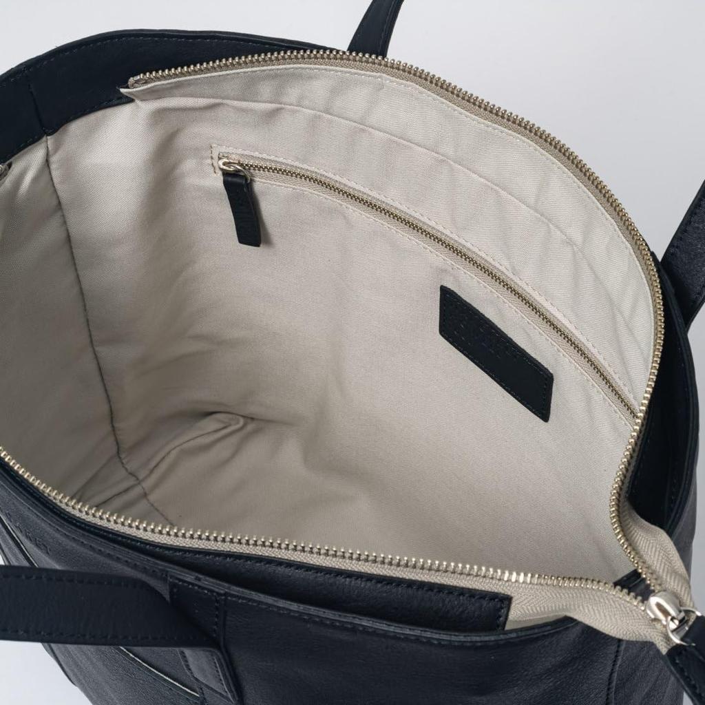 Margaret Howell Idea Tragetasche [Oakshot] Rindsleder, Leicht, A4-Format, Schlank, Steht von selbst, Reißverschluss, Unisex, Hergestellt in Japan, MHLH5EH1