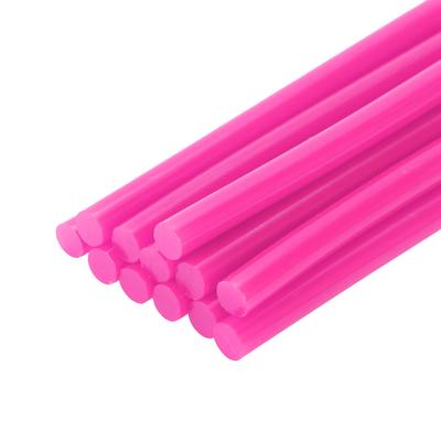 ABSOPRO Smältlimstavar Hållbara 7x100mm Buckl Reparationslimstavar EVA Rosa (Set om 12)