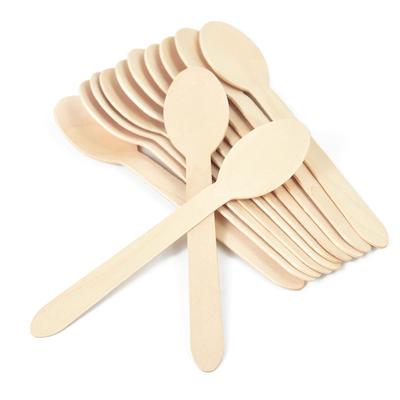 Juego de cubiertos de madera desechables, cuchara, tenedor, cuchillo, vajilla rústica para fiestas de cumpleaños y bodas, suministros de decoración, cuchara para postre y pastel