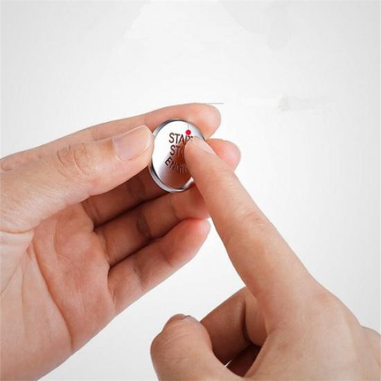 Luxury Silver Car Interior Start Button Cover Decoration For BMW X5 E70 08-13