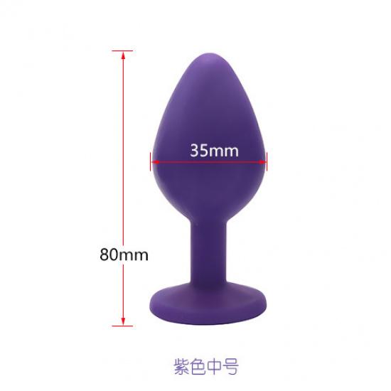 Soft Rubber Silicone Butt Plug Back Court Sex Toys Sex Tools Chrysanthemum Masturbation Long-Term Outing Wear Adult Toys Female