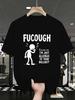 Lustiges Meme Fucough Entschuldigung Ich Bin Nur Allergisch Gegen Deinen Mist T-Shirt Unisex Unisex Baumwolle T-Shirt Lässiges Sommer Oversized Lockeres Oberteil