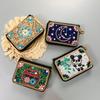 Ethnic Style Card Holder - Multi-layer Premium Hand-feel Vintage Delicate Beaded Zipper Pocket