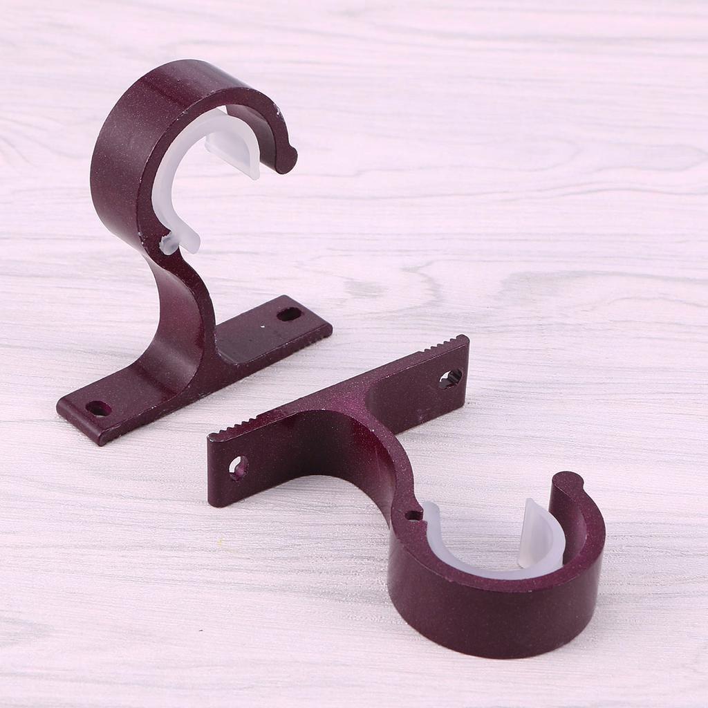 Curtain Bracket Rod Ceiling Brackets Rods Hook Hanger Walls Aluminum Alloy Double Hooks For
