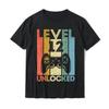 Level 12 Unlocked Shirt Funny Video Gamer Gift Printed TShirt Summer New Arrival Casual Faddish Oneck Shortsleev Mens Tops