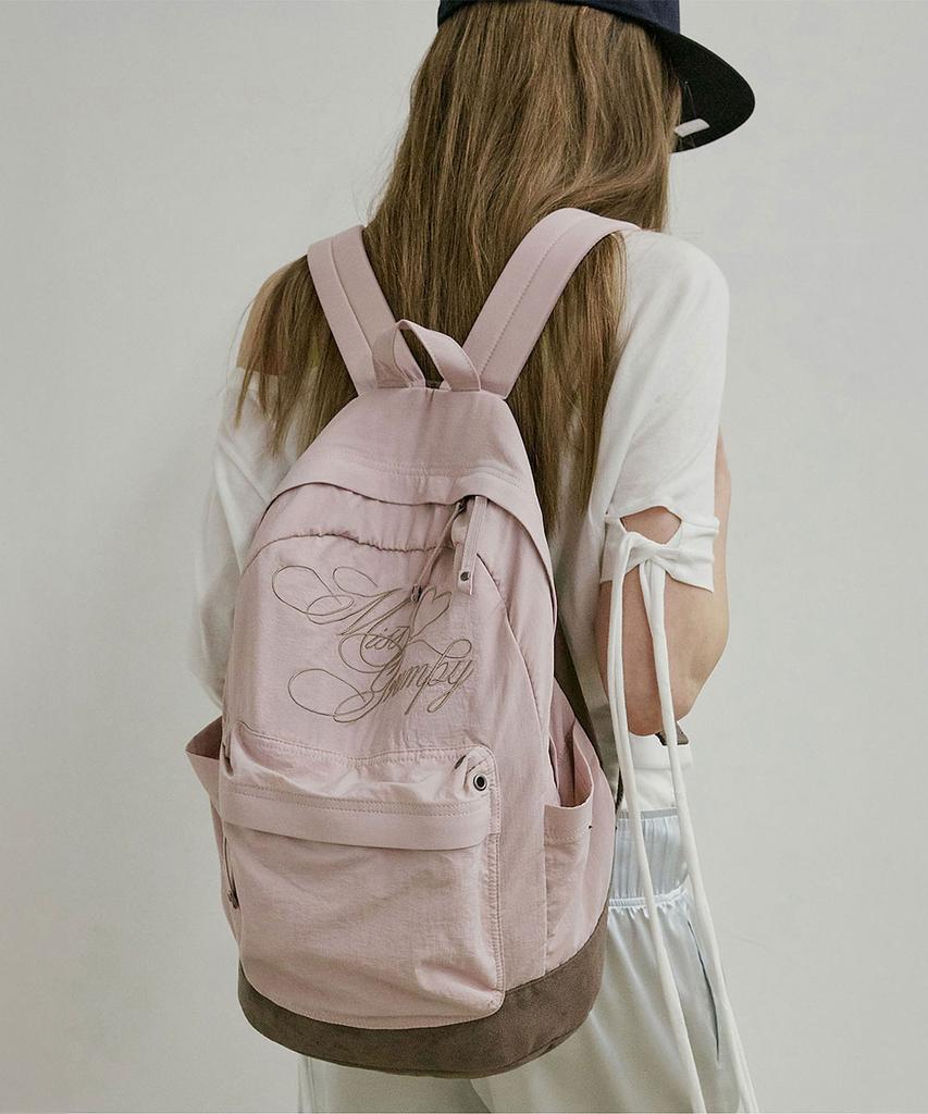 Sculptor Grumpy Girl Nylon Backpack Matt Pink
