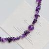 High Quality Natural Amethyst Design Sweater Chain Necklace Collarbone Chain, Fidelity