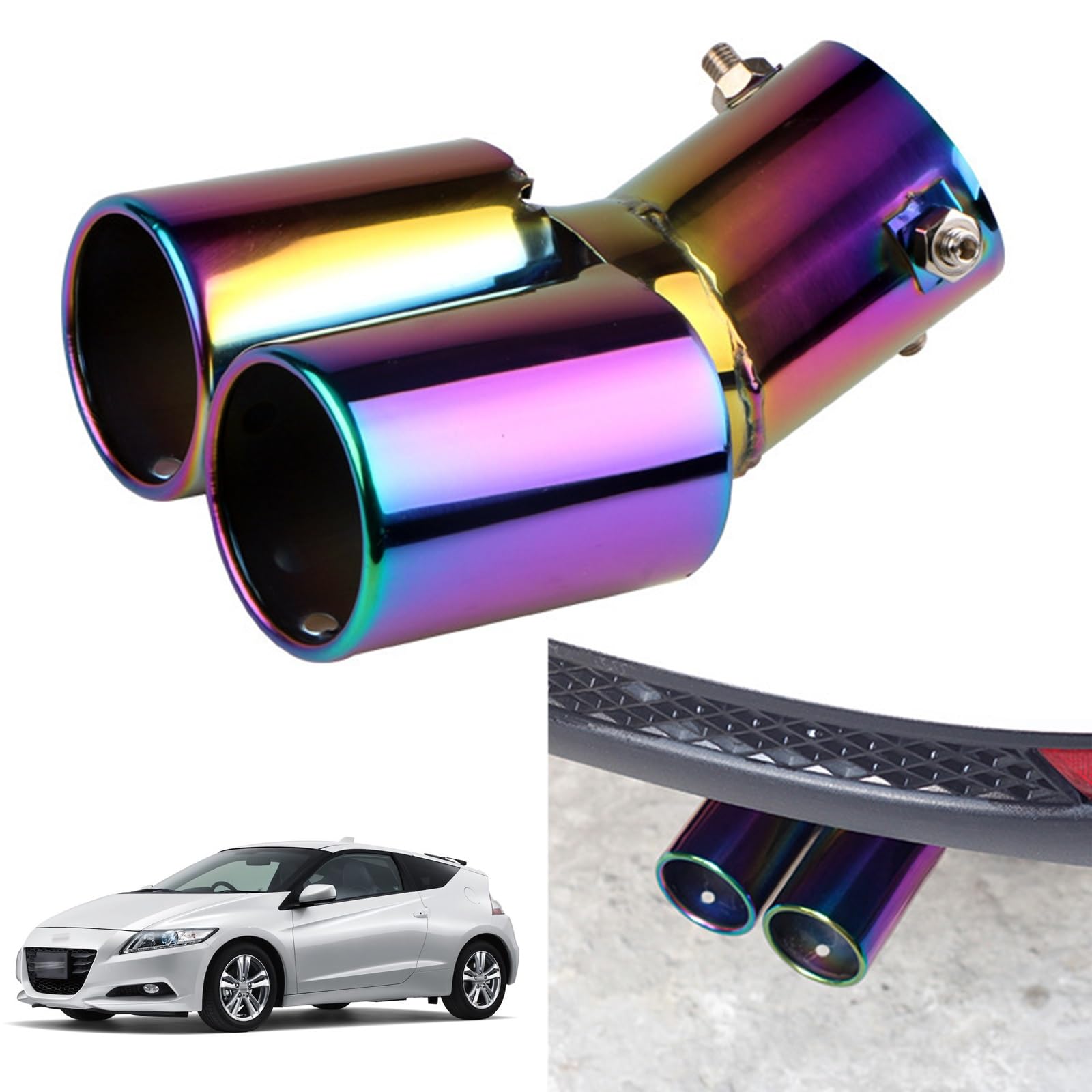 Muffler Cutter 2 Pieces for Honda CR-Z ZF1 ZF2 2010-2017 song