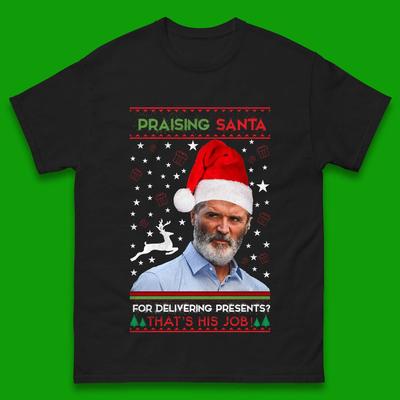 Roy Keane Christmas T-Shirt Womens Tops Tees