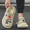 Fashion Man Sandals Beach Summer 2024 Shoes For Men Hole 39 V Number 41 Non-slip Cheap Clearance Korean Style Wholesale Casual Big Size