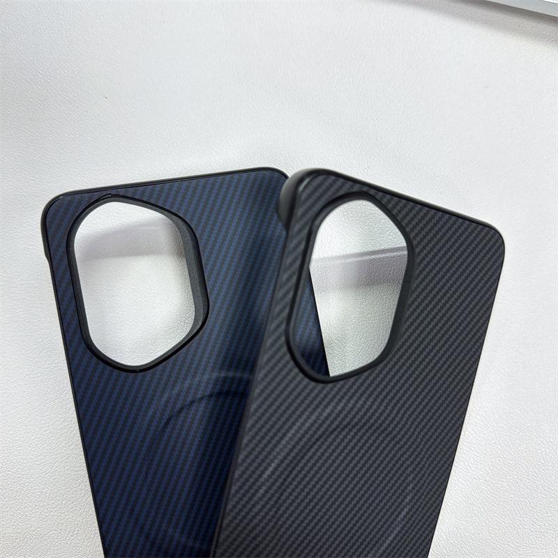 Applicable To Honor 400 Mobile Phone Case Without Border Large Hole Carbon Fiber Pattern Sticker Honor90Pro Magnetic Anti-drop Protection