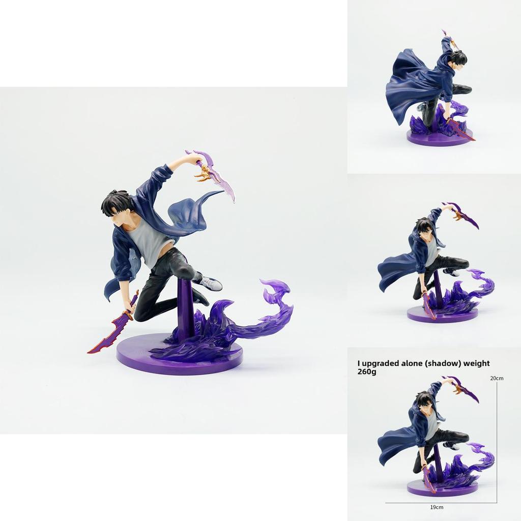 Solo Leveling Sung Jin Woo Pvc Model With Combat Posture For Home Office And Figure Enthusiasts