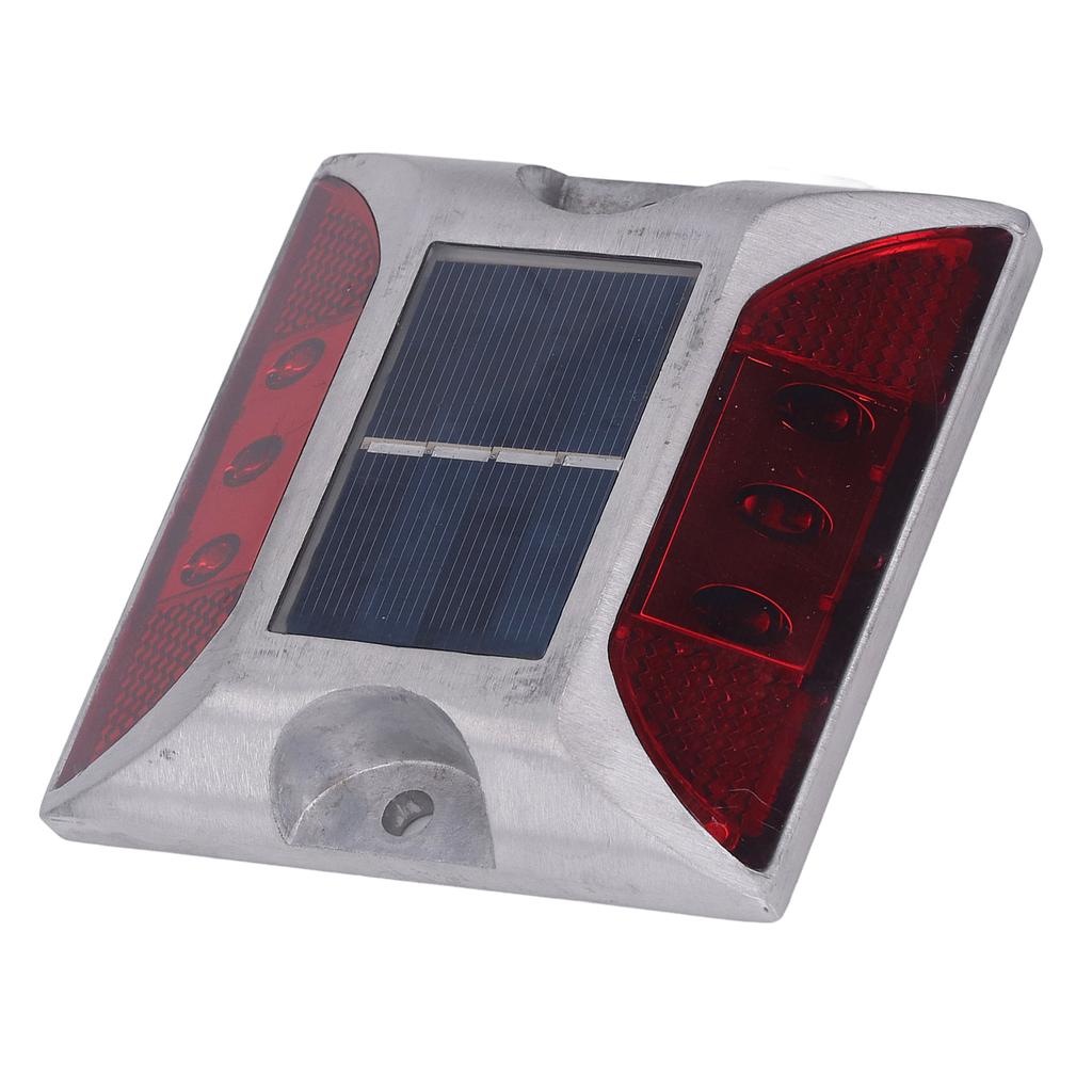 Solar Road Stud Light Cast Aluminium Alloy for Driveway Step Sidewalk Stair Outdoor IP68 Waterproof Road Marker Red Light