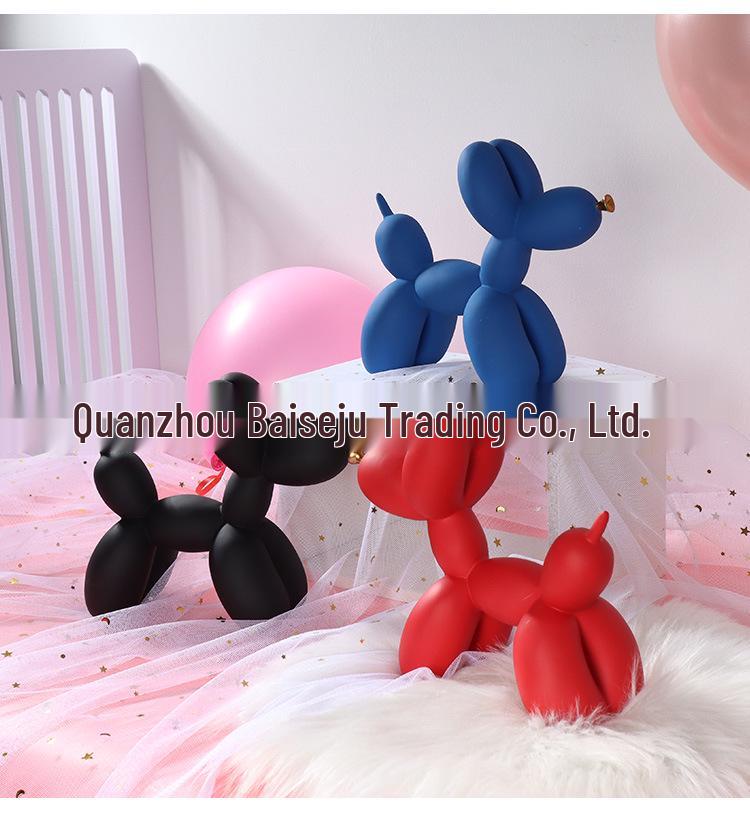 Nordic Creative Resin Balloon Dog Figurines - Home & Wine Cabinet Decor