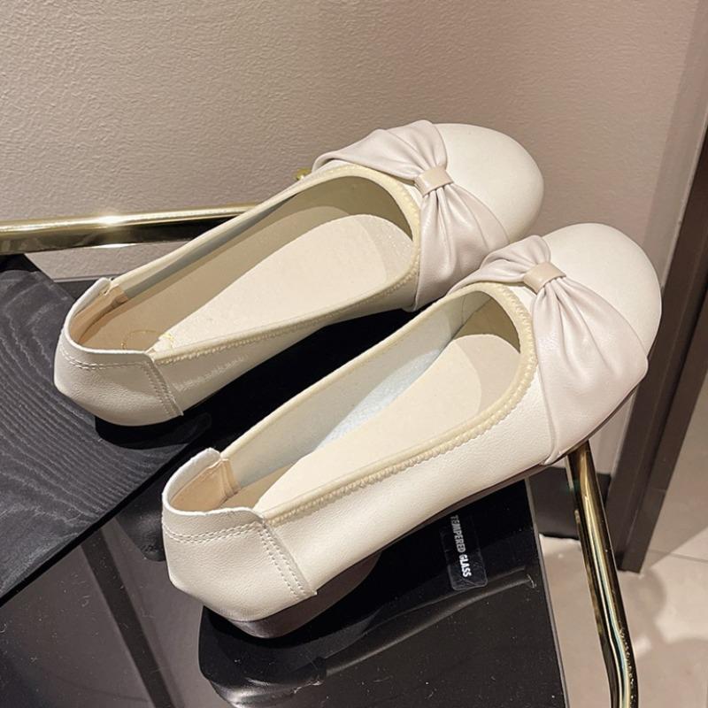 Fashion Bow Women Shallow Flats Soft Shoes Designer Elegant Autumn 2025 New Sport Shoes Fashion Casual Sneakers Dress Zapatillas Mujer