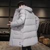 Men's Hooded Jacket Black Fashion Winter Jacket Men Clothing Parka Men Thick Warm Long Coats