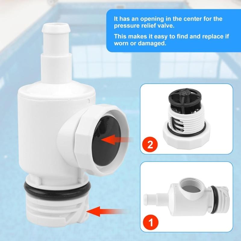 High Performances Pressure Safety Valves Replacement Set Quick Connecting Pool Fittings Suitable for 180 280 380 Models