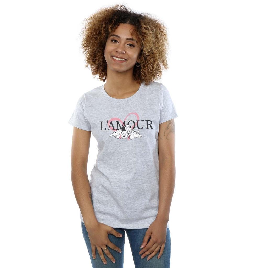 Disney Womens/Ladies 101 Dalmatians L´Amour Cotton T-Shirt