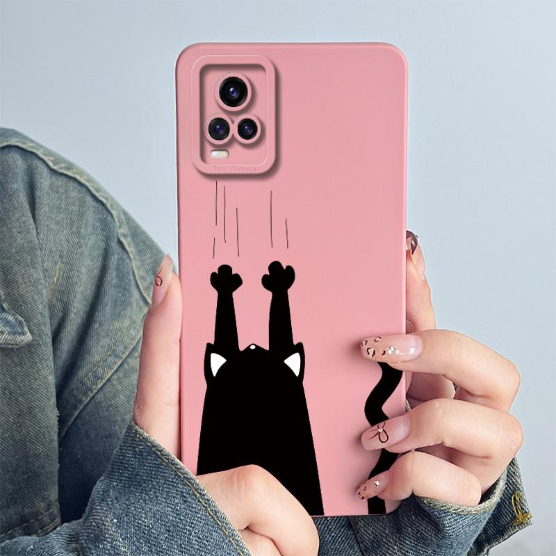 For Vivo V20 Phone Case Cute Astronaut Soft Silicone Lens Protective Back Cover for VivoV20 V2024 V2025 Coque Vivo v 20 Shells