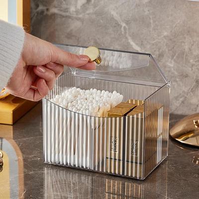 Transparente Aufbewahrungsbox für Kosmetik und Beauty-Tools mit Deckel