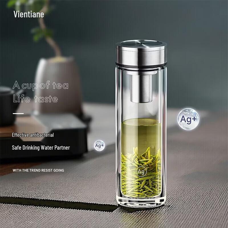 Vanward Premium Borosilicate Glass Tea Tumbler
