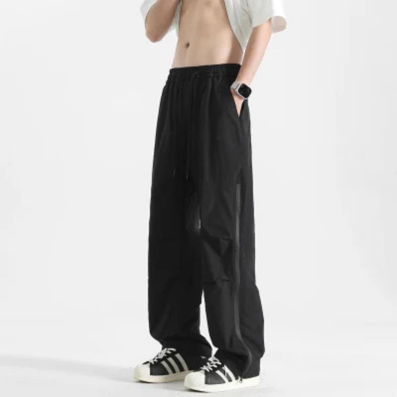 Spring and Autumn New Overalls Men's Loose Straight Paratrooper Shock Pants Sports Casual Loose Pants