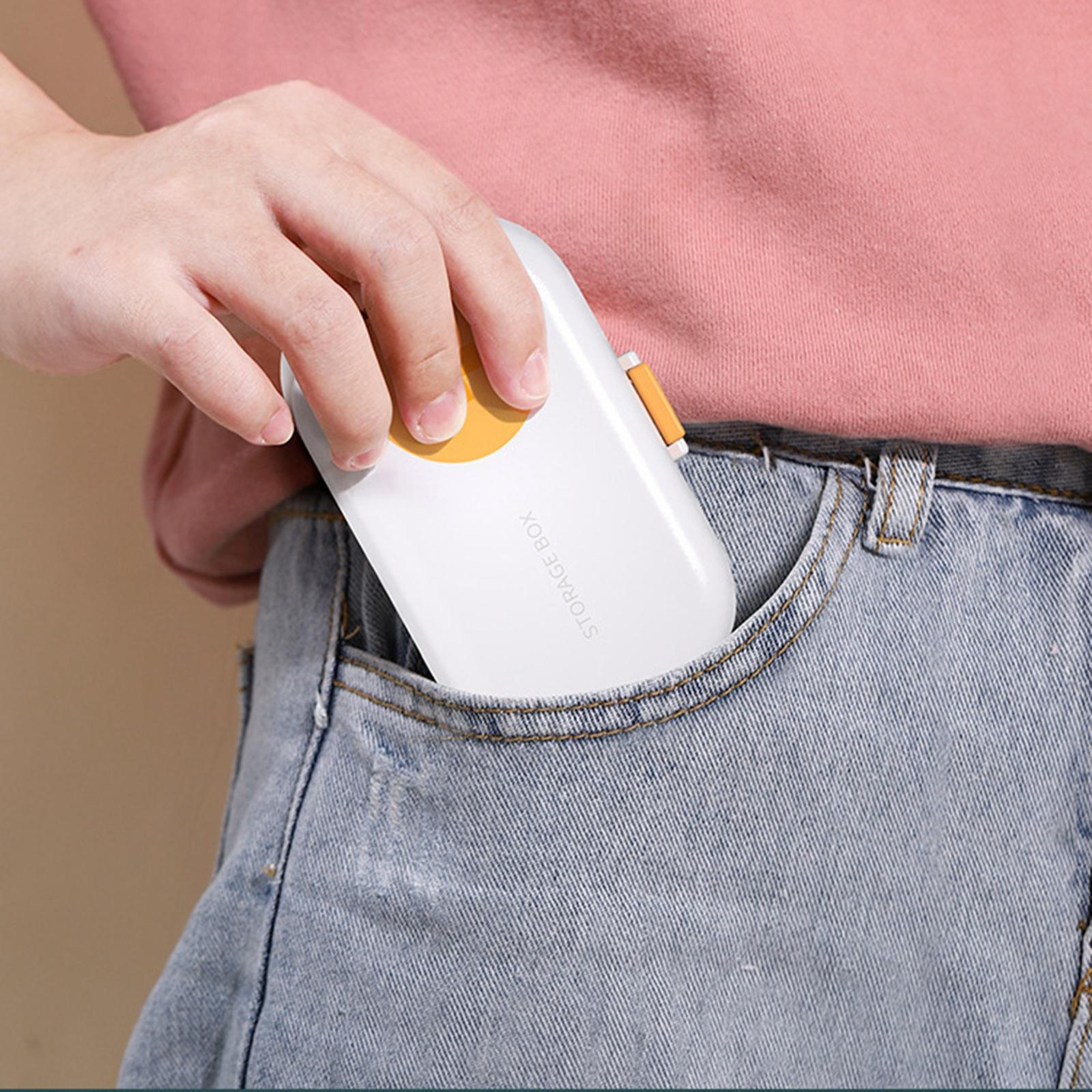 

Размер Контейнер для хранения с таблеткорезом Съемный дозатор Разделитель для путешествий Домашнее использование Пожилые White