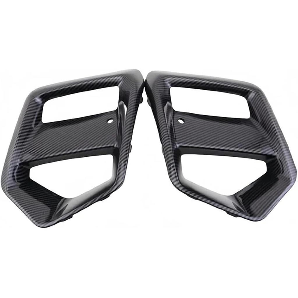 Compatible For Ford Focus RS 2015 2016 2017 2018 Car Exterior Accessories Fog Lights Frame Fogs Lamp Cover Grille Carbon Fiber Look(1PCS right side)