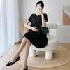 2026 Summer Stylish Maternity Short Sleeve Korean Slimming Dress