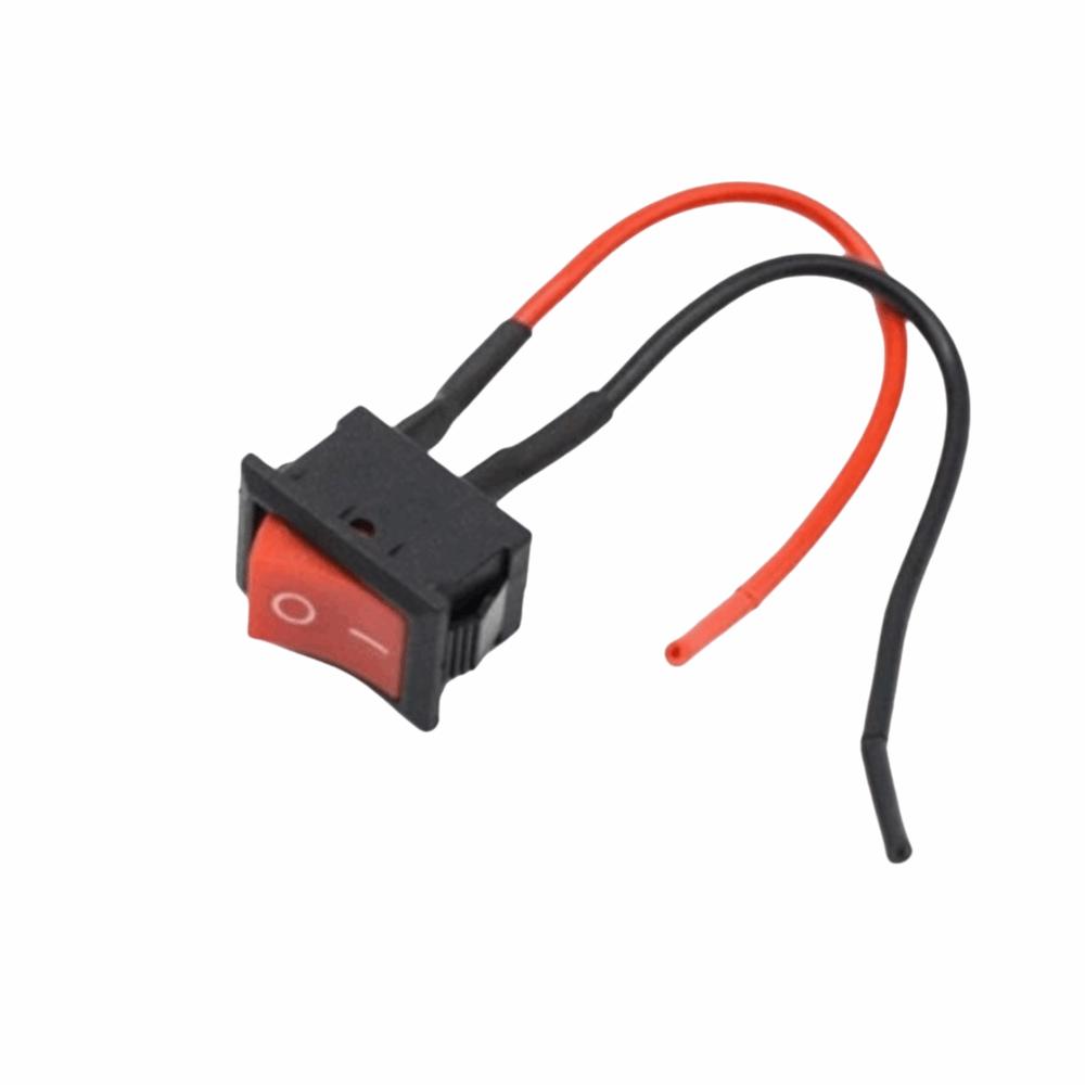 10Pcs Pre-Wired Mini Rocker Switch ON/OFF Toggle Switch Controller Power Switch Boat Marine