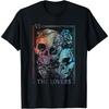 The Lovers Tarot Card Occult Goth Halloween Gothic Soulmate Cotton Men T Shirt
