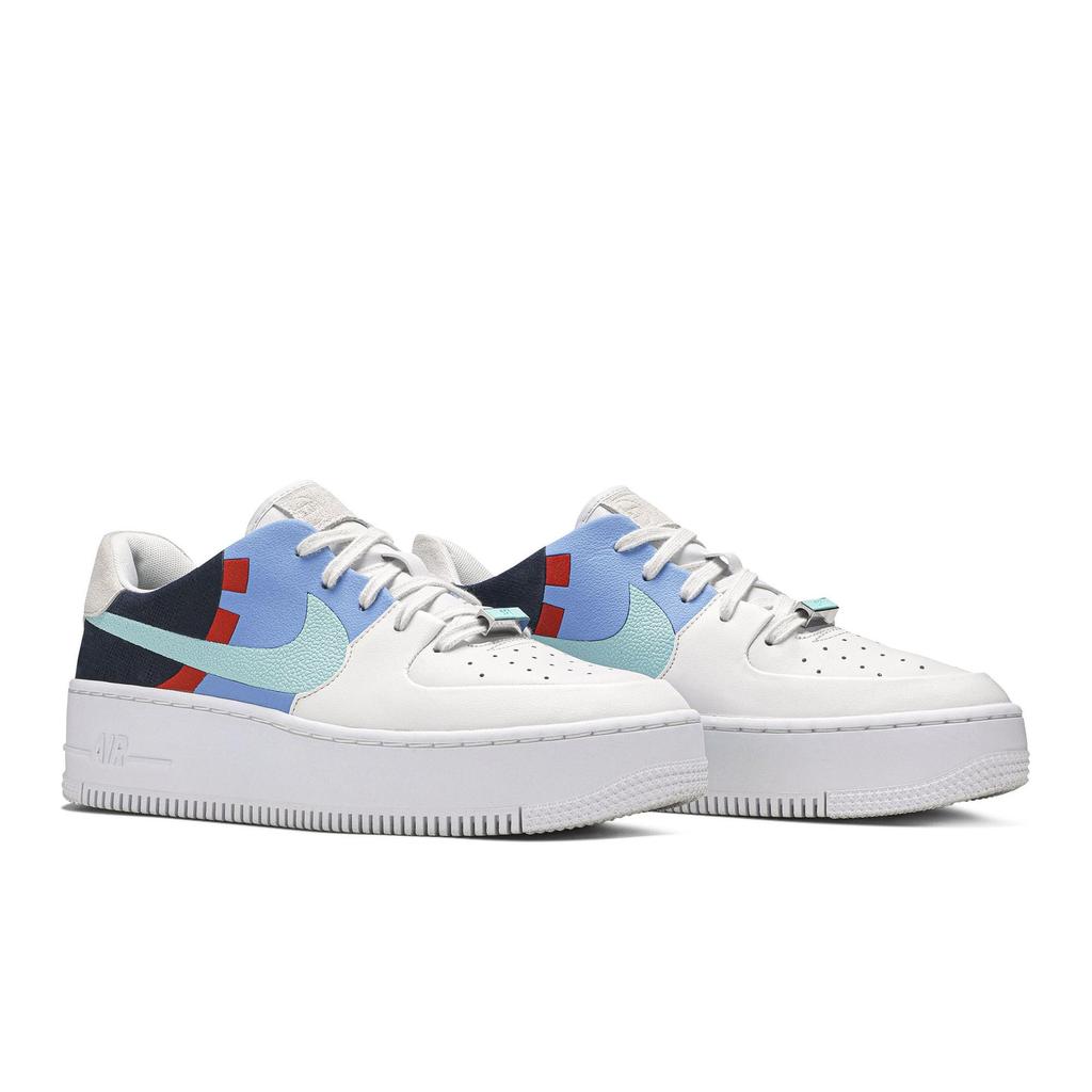 Nike Womens Air Force 1 Low Sage (women's sizes) Skateboard Shoes BV1976 002