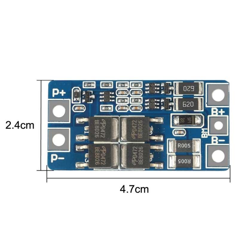 2S 18650 Lithium-Batterie-Schutzplatine, 8,4 V, ausgewogene Funktion, Überladungsschutz, 18650-Lademodule