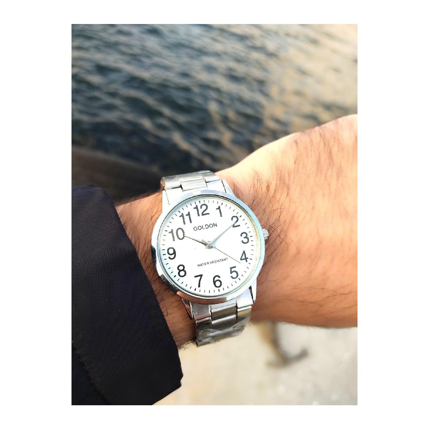 

Steel Strap Vintage Numeral L Wristwatch белый