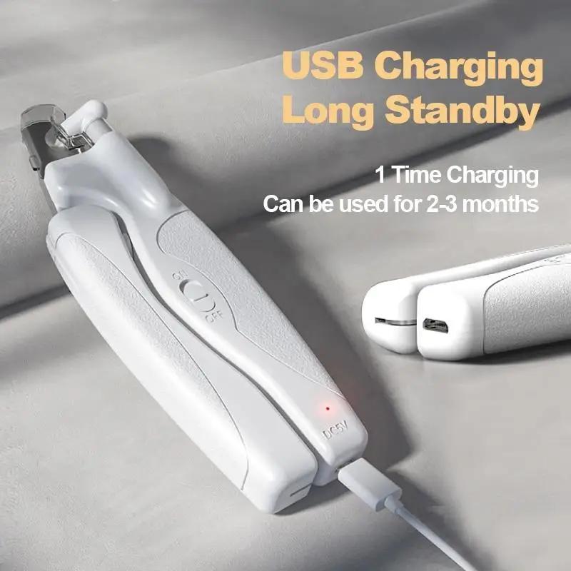 Zastřihovač drápků pro domácí mazlíčky s LED světlem Speciální nůžky na krevní linii pro psy a kočky Multifunkční zastřihovač nehtů Potřeby pro čištění a péči o domácí mazlíčky