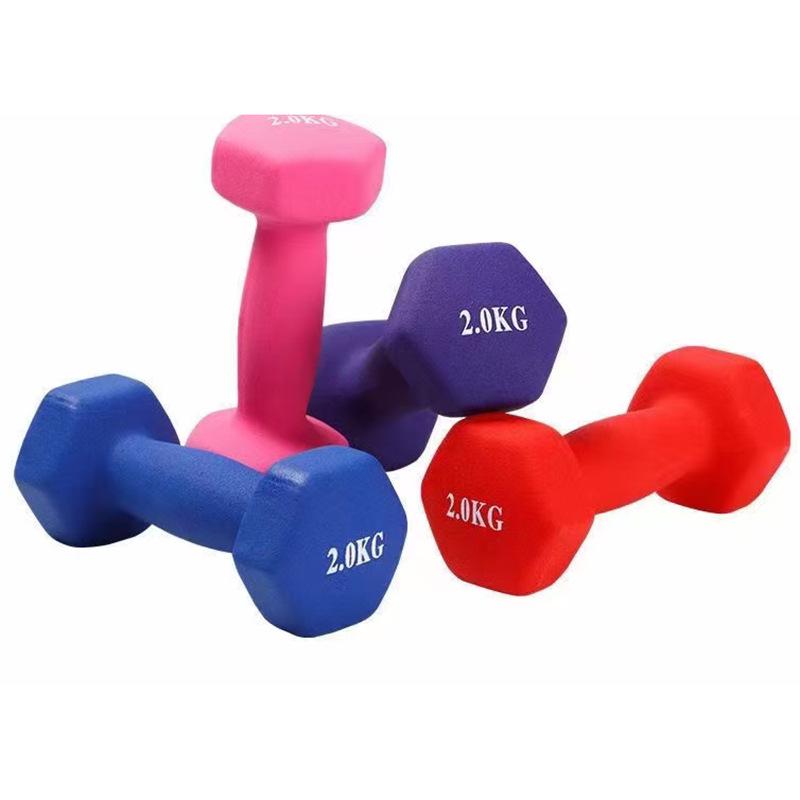 Dipped Plastic Dumbbells for Home & Commercial Fitness - Suitable for Yoga, Exercise, Men & Women