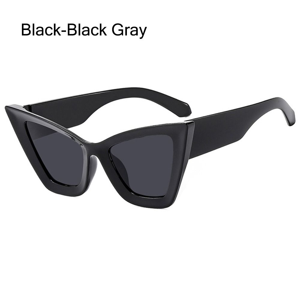 Fashion Oversized Cat Eye Sunglasses UV400 Beach Travel Punk Sun Glasses Black Shades for Women & Men
