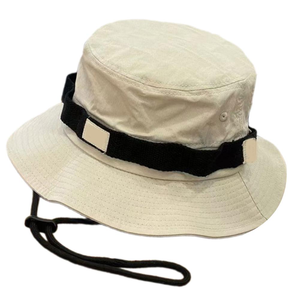 Wide Brims Bucket Hat Windproof Rope Packable Summer Fisherman Hat For Hiking Fishing Outdoor Activity Adult Headwear