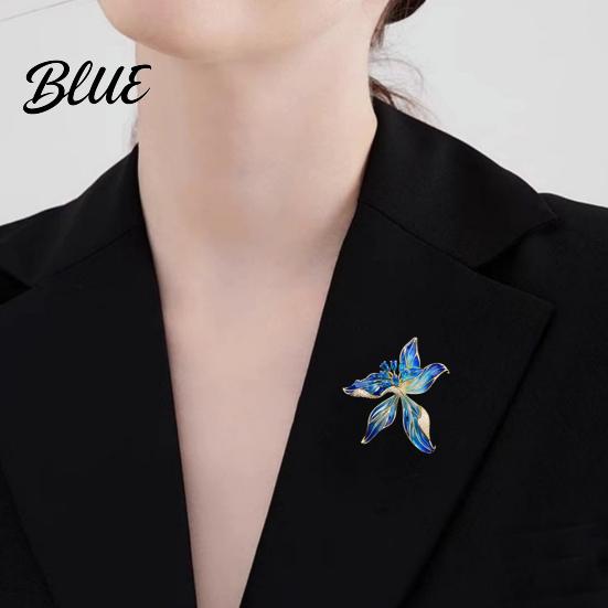 Brooch for Hats Peony Flower Pin Women Enamel Floral Lapel