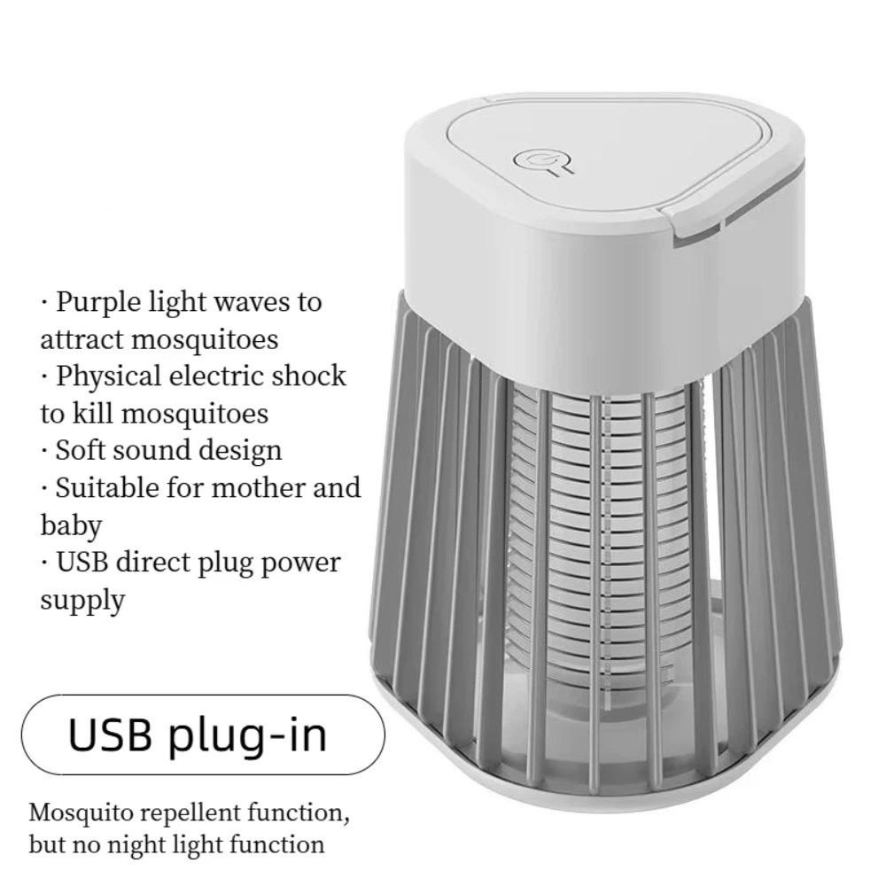 Electric Shock Mosquito Killer Lamp USB Powered Electric Mosquito Killer  Outdoor серый