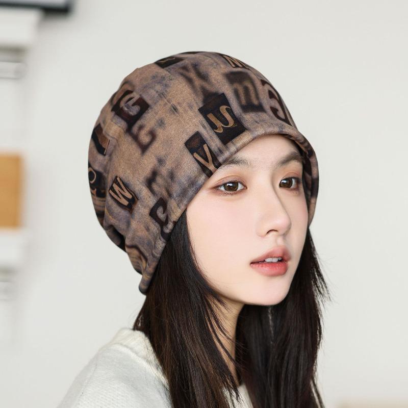 Large Cashmere Twist Hat Women's Autumn and Winter Changeable Scarf Warm Windproof Thickened Neck Cover