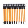 13 Pcs Star Screwdriver Bit Set 100mm T5-T40 1/4 Inch Hex Shank S2 Alloy Steel Star Bits with Storag