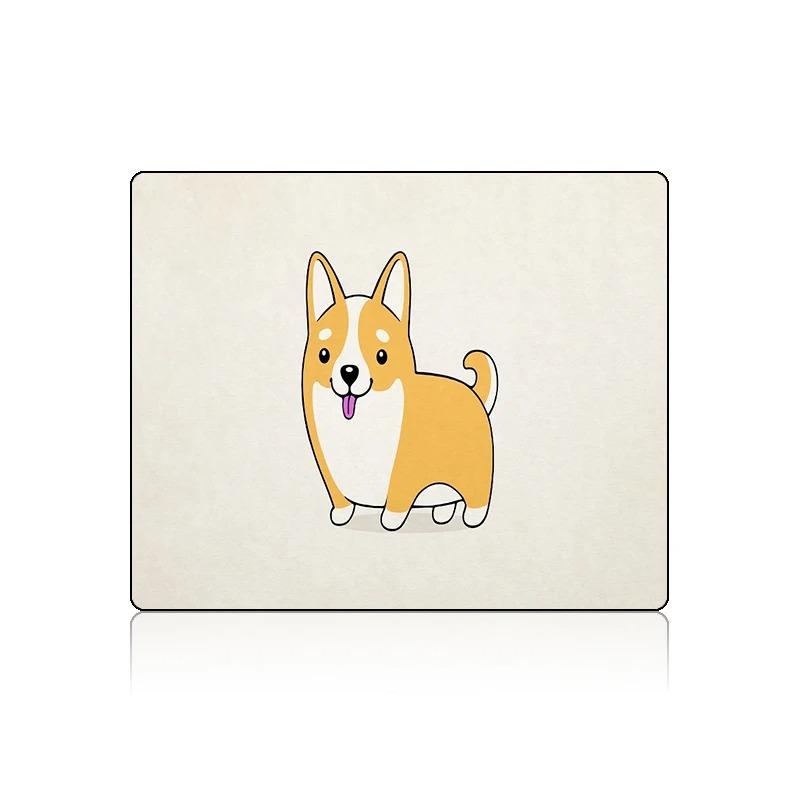 Gaming Cute Mouse Pad Small Corgi Shiba Inu Pc Accessories Deskmat Mousepad Gamer Keyboard Mats Anime Kawaii Laptops Mause Pads