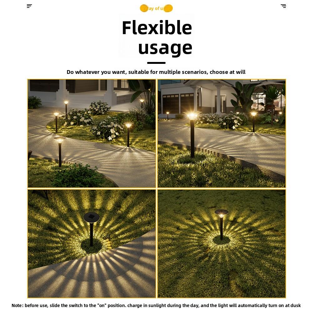 Solar Lamp Garden Decorative Light Outdoor Waterproof Lawn Light Courtyard Light Landscape Lighting for Pathways Yards Walkways