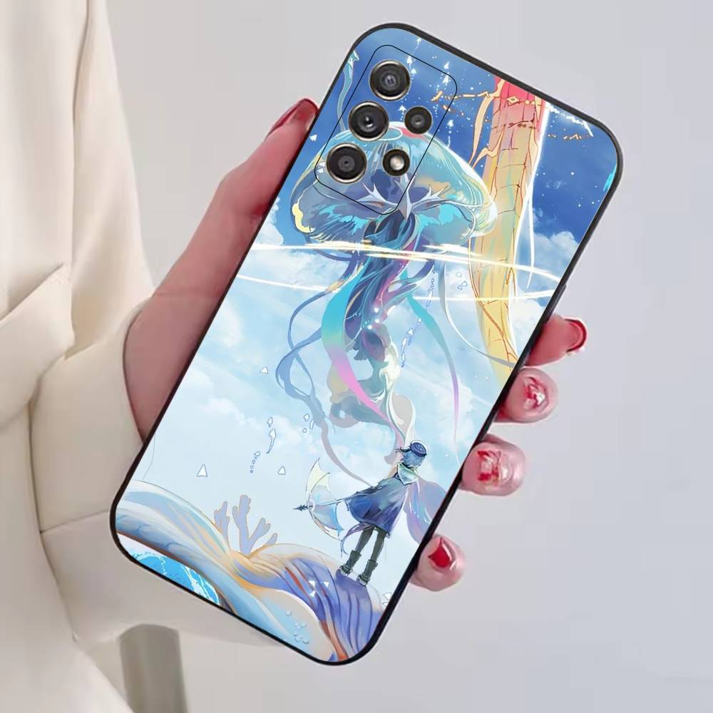 Game Arknights Phone Case Black Silicone Soft For Samsung S25,S24,S21,S22,S23,S30,Ultra,S20,Plus,Fe,Lite