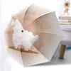 1pc Alpaca Automatic Folding Umbrella - 8-Rib Automatic Open/Close, Large Canopy Birthday Festival Gift Yy251217113